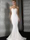 J9105 strapless wedding gown