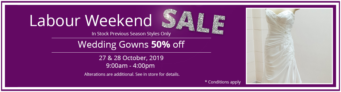 labour weekend wedding dress sale Auckland Labour Weekend wedding gown sale