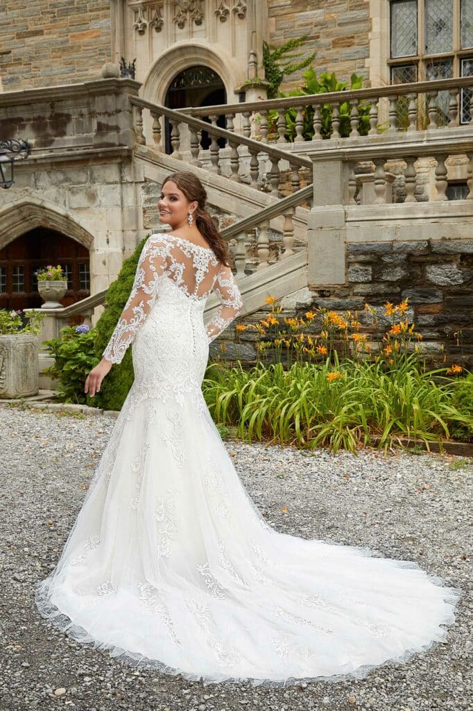 3285 Plus Size Wedding Dress  - back