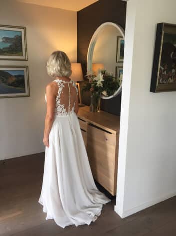 Christine wedding dress testimonial - back