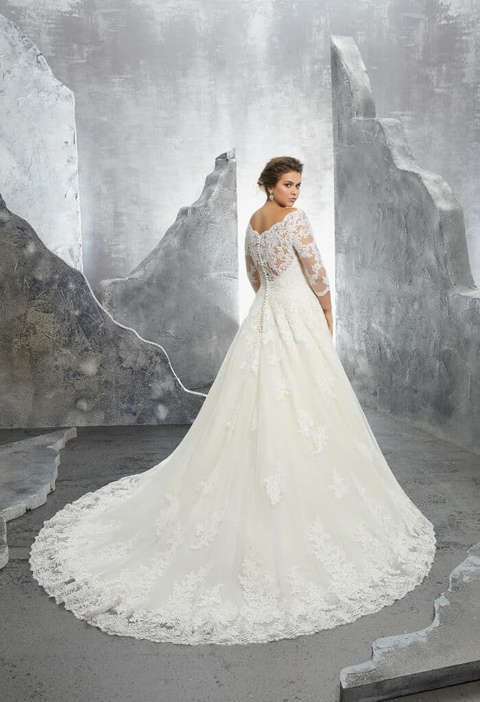 Plus-Size-Wedding-Dress-3235-back