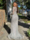 Evening gown JX4014-Silver-Back