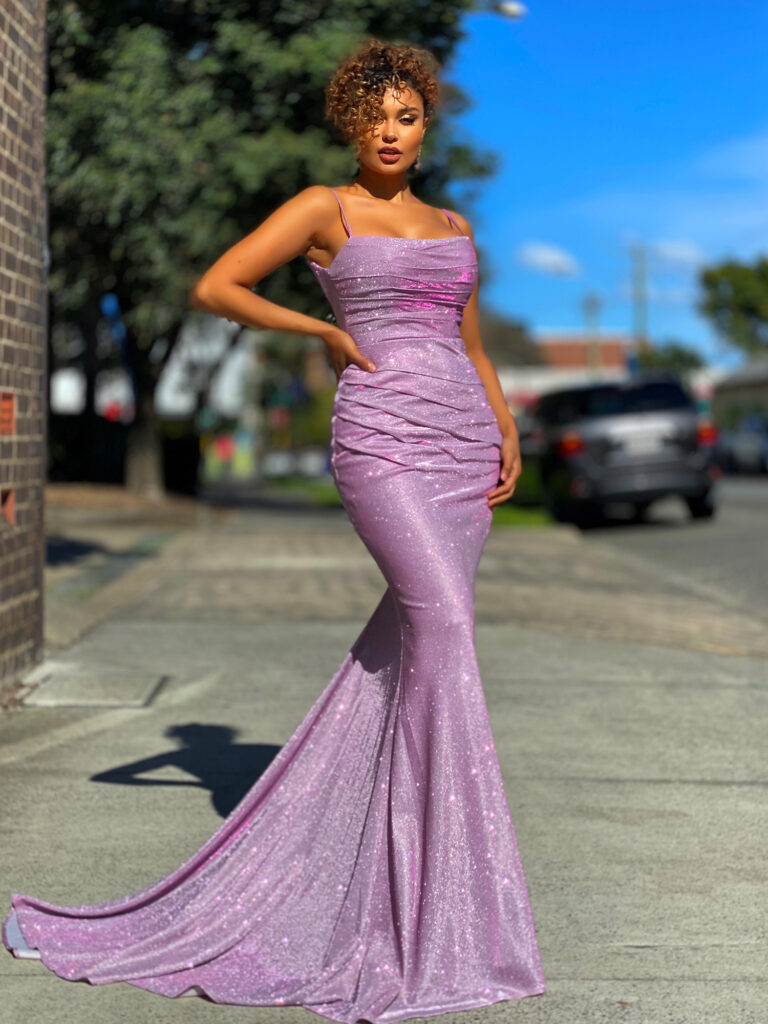 Shimmering Ball Gown JX4010-Lilac