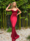 Ball Gown JX5027-Maroon