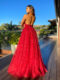 Ball Gown JX5035-Wine-Back