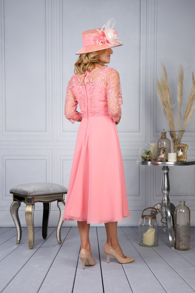 Mother of the bride dress RDAD1112-Salmon-back