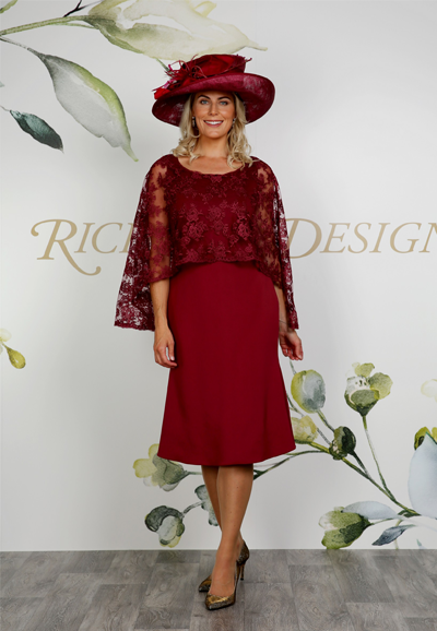 Mother of the bride dress RDAD1124-Burgundy-thumbnail