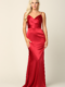Bridesmaid dress T9043-Red