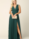 Bridesmaid dress T9233-Hunter-Green