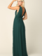 Bridesmaid dress T9233-Hunter-Green-Back