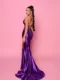 NP143 Purple Ball Gown back