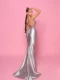 NP143 Silver Ball Gown back