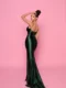 NP144 Deep Emerald Ball Gown back