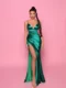 NP166 Green Ball Gown front