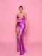 NP166 Magenta Ball Gown front
