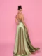 NP168 Soft Sage Ball Gown back