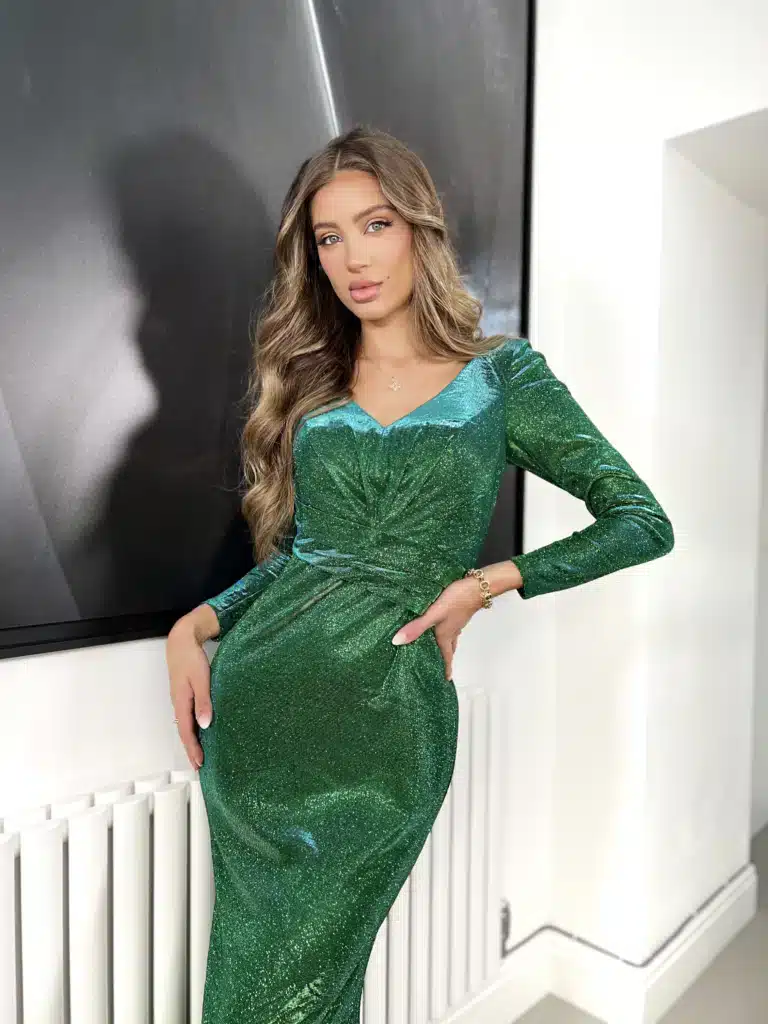 Ball gown JX6036 Emerald_detail