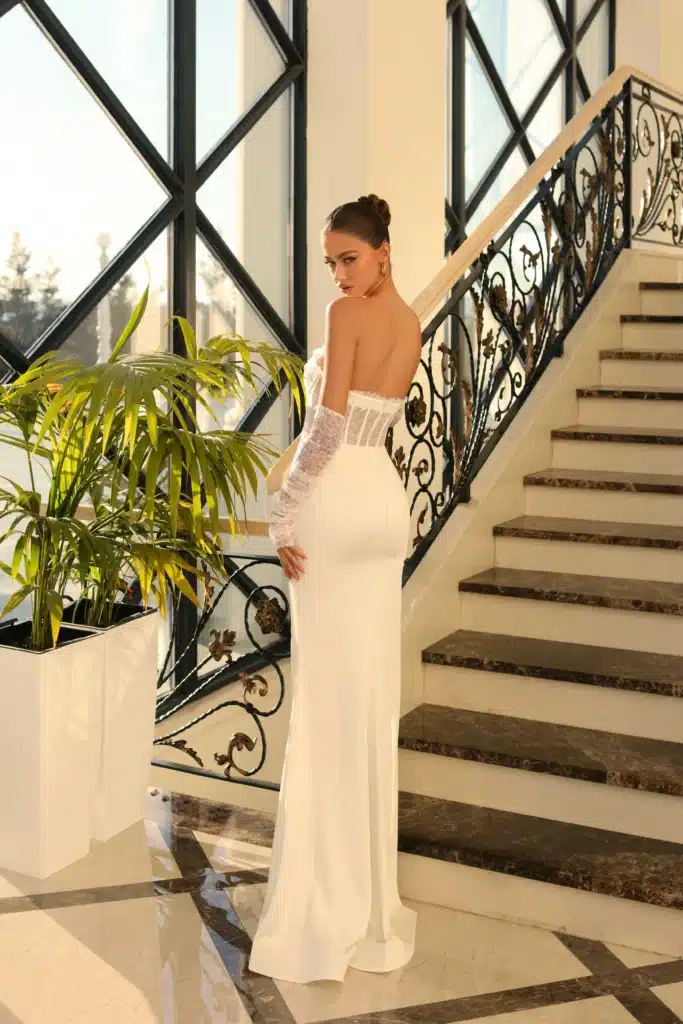 Ball Gown NC1036 IVORY back