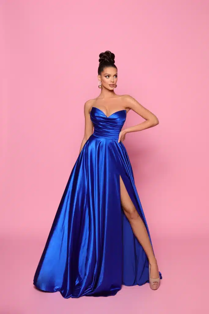 Ball gown NP158 Royal front
