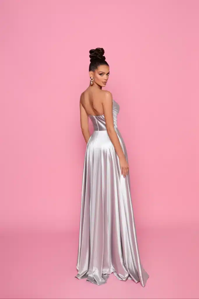 Ball gown NP158 Silver back
