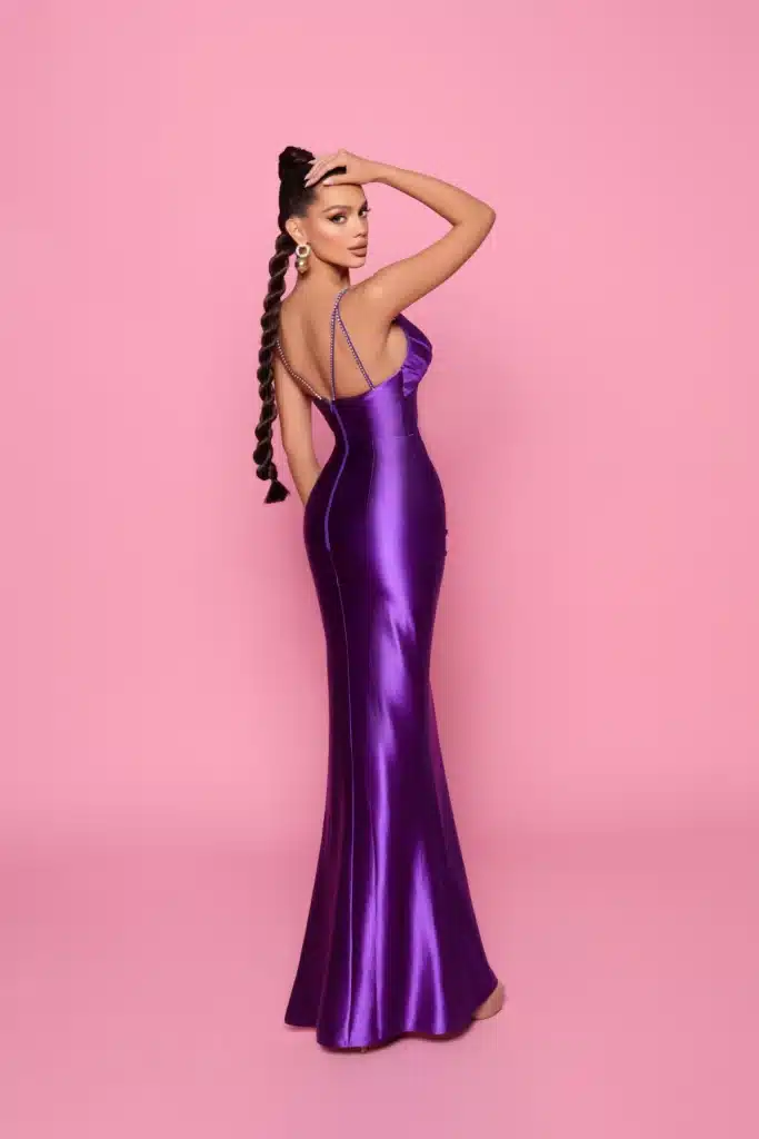 Ball gown NP159 Purple back