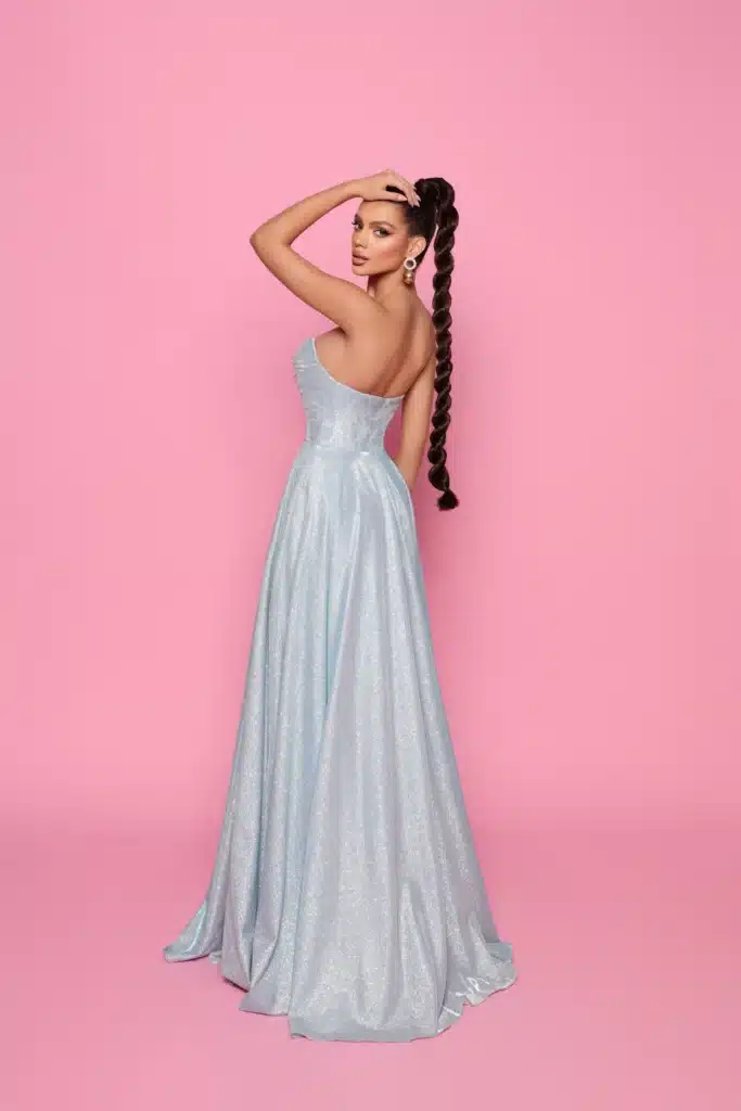Ball gown NP176 Baby Blue back