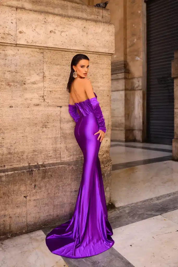 Ballgown NC1093 PURPLE back