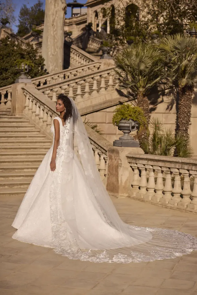 Hetti Wedding Dress_63103_back with veil
