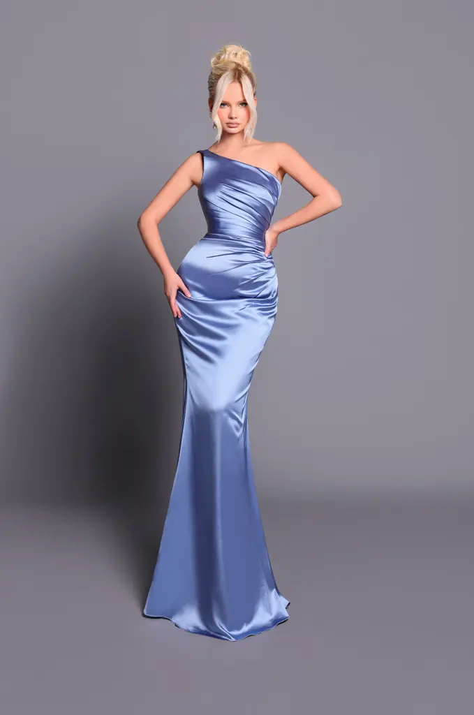 Bridesmaid dress Bridesmaid dress NBM2028 VINTAGE BLUE