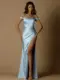 Bridesmaid dress NBM1029 BLUE 1