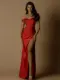 Bridesmaid dress NBM1029 RED 3