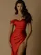 Bridesmaid dress NBM1029 RED 4