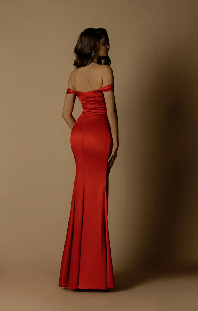 Bridesmaid dress NBM1029 RED 5