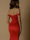 Bridesmaid dress NBM1029 RED 6