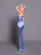 Bridesmaid dress NBM2028 VINTAGE BLUE back