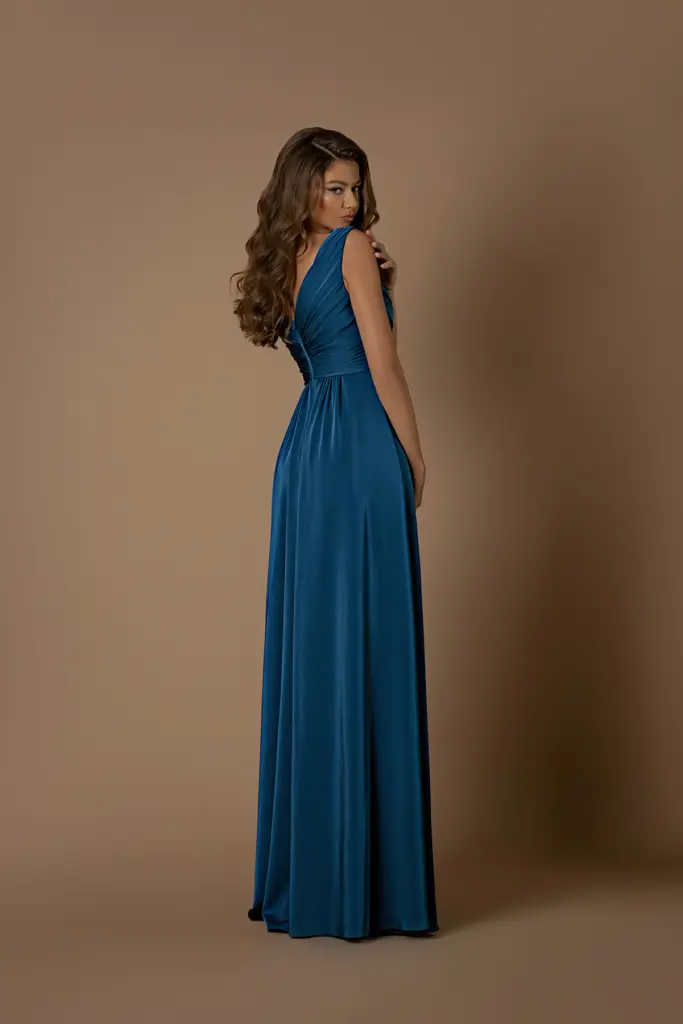 Nicoletta Bridesmaid dress NBM1002 TEAL_back