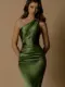 Nicoletta Bridesmaid dress NBM1013 OLIVE 2