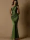 Nicoletta Bridesmaid dress NBM1013 OLIVE