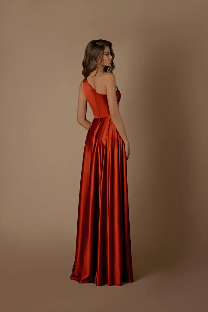 Nicoletta Bridesmaid dress NBM1020 NBM1020 RUST back