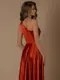 Nicoletta Bridesmaid dress NBM1020 NBM1020 RUST back closeup
