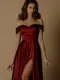 Nicoletta Bridesmaid dress NBM1025 WINE 2
