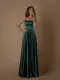Nicoletta Bridesmaid dress NBM1026 BOTTLE GREEN 1