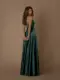 Nicoletta Bridesmaid dress NBM1026 BOTTLE GREEN_back