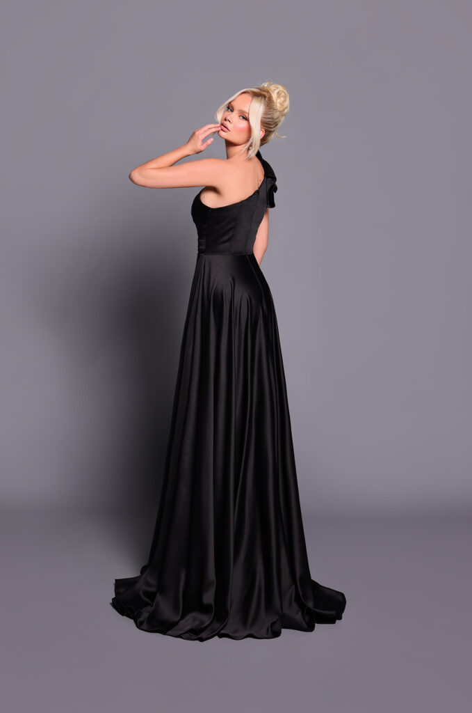 Nicoletta Bridesmaid dress NBM2003 BLACK_ back