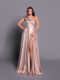 Nicoletta Bridesmaid dress NBM2003 SOFT LATTE_front