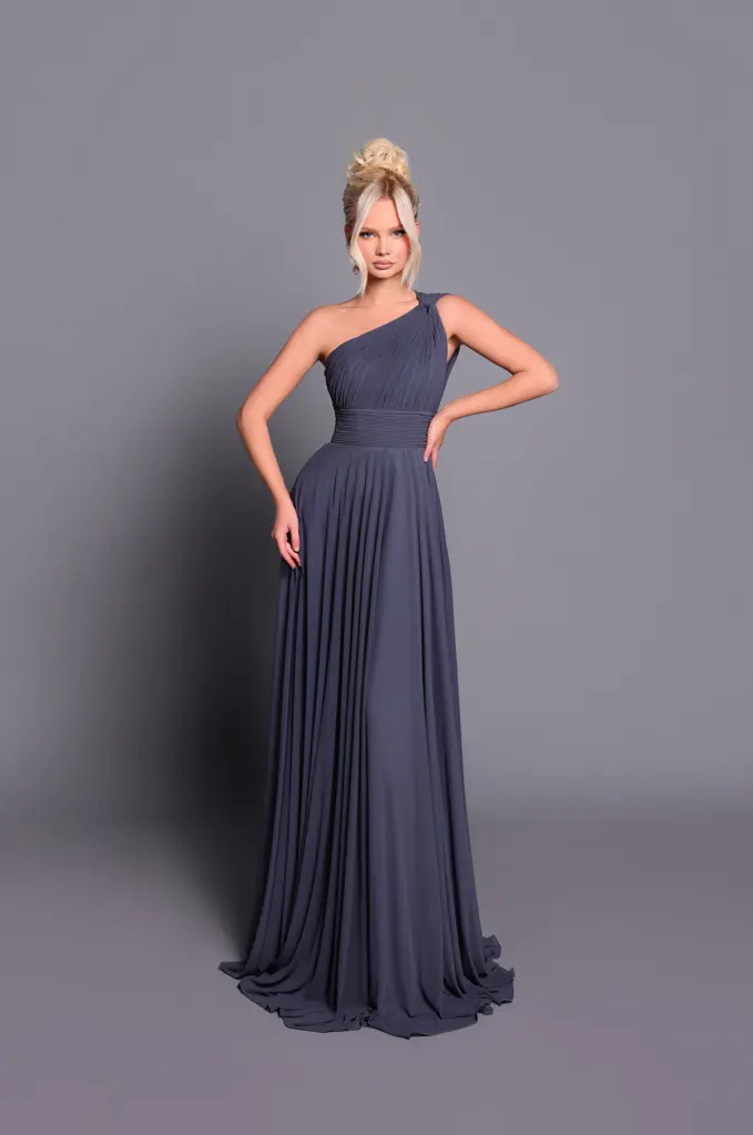 Nicoletta Bridesmaid dress NBM2016 CHARCOAL_front