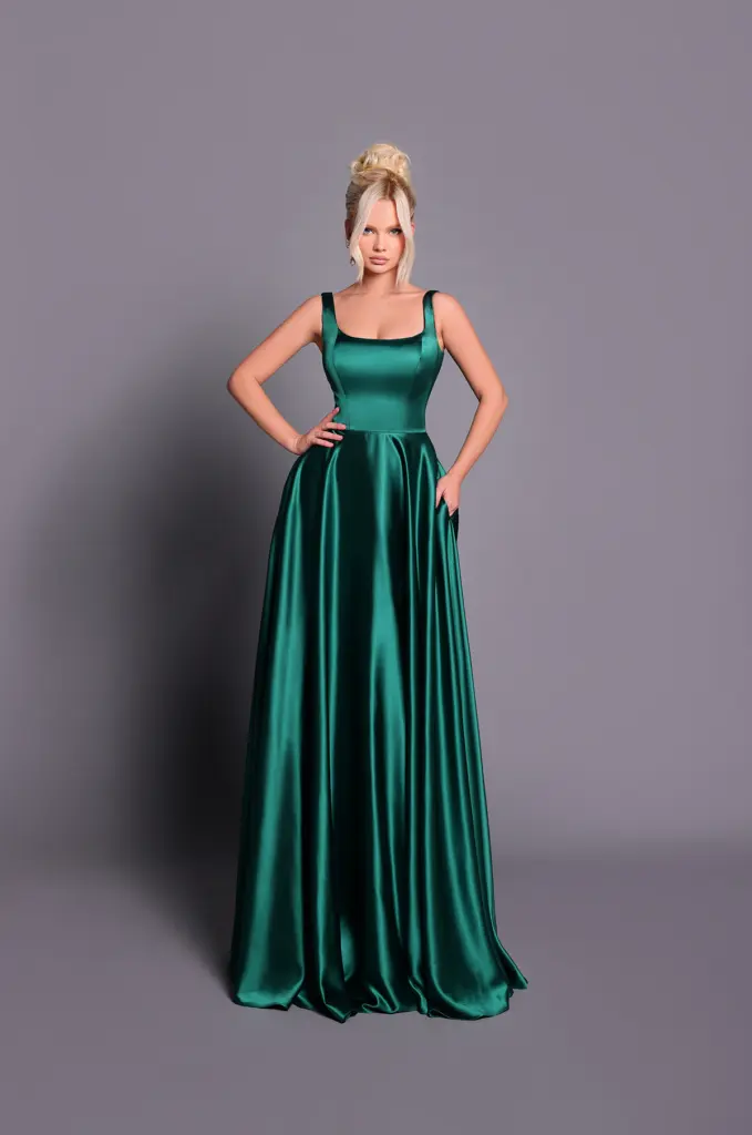 Nicoletta Bridesmaid dress NBM2018 BOTTLE GREEN