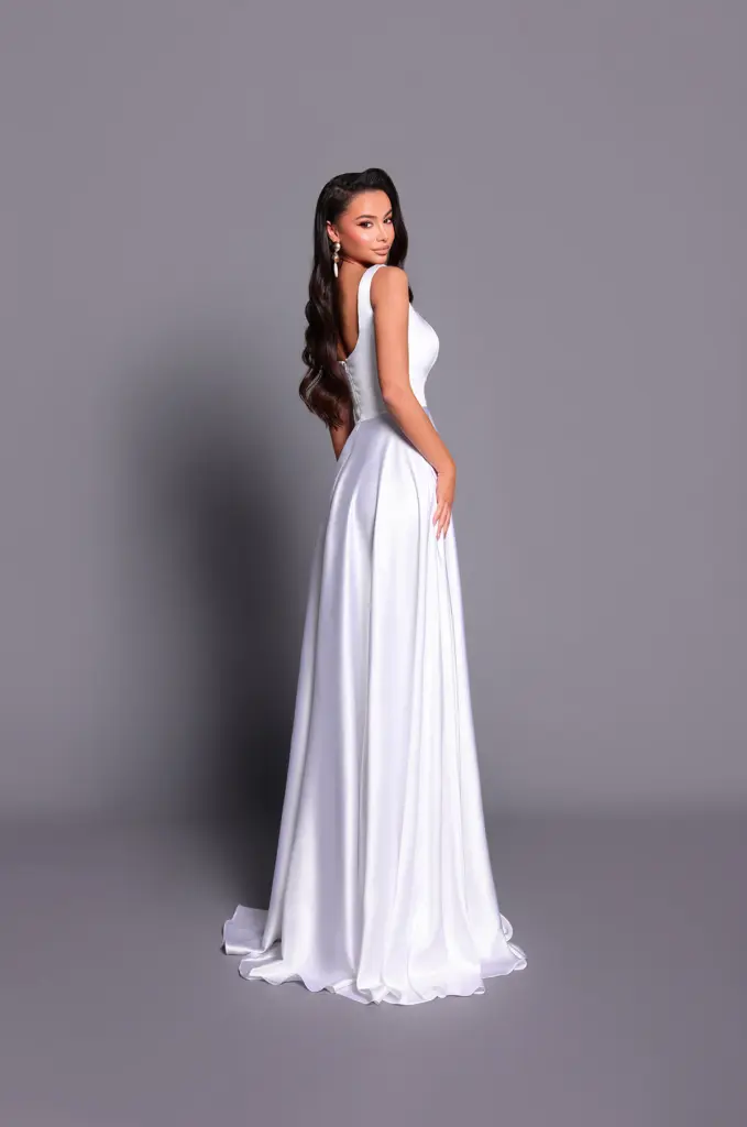Nicoletta Bridesmaid dress NBM2018 WHITE back