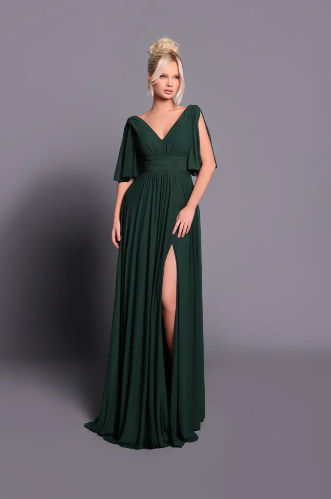 Nicoletta Bridesmaid dress NBM2024 FOREST GREEN