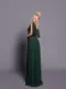 Nicoletta Bridesmaid dress NBM2024 FOREST GREEN_back